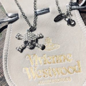 Rare vivienne Westwood skull pearl necklace